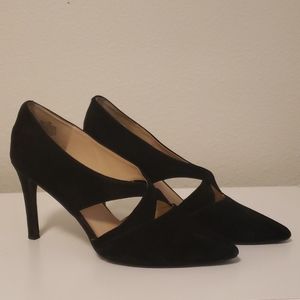 Nine West Black Crisscross Heels